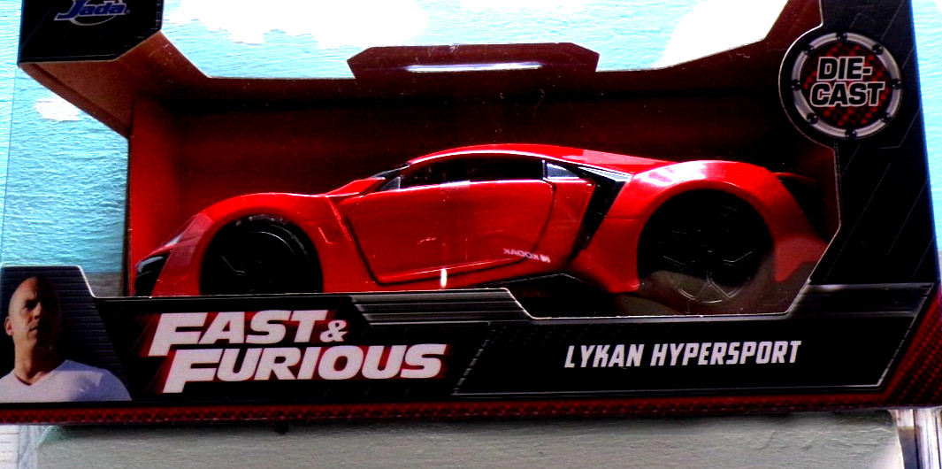 Jada Toys Fast & Furious Lykan Hypersport 1:32 Scale Metal Rubber Plastic Parts!