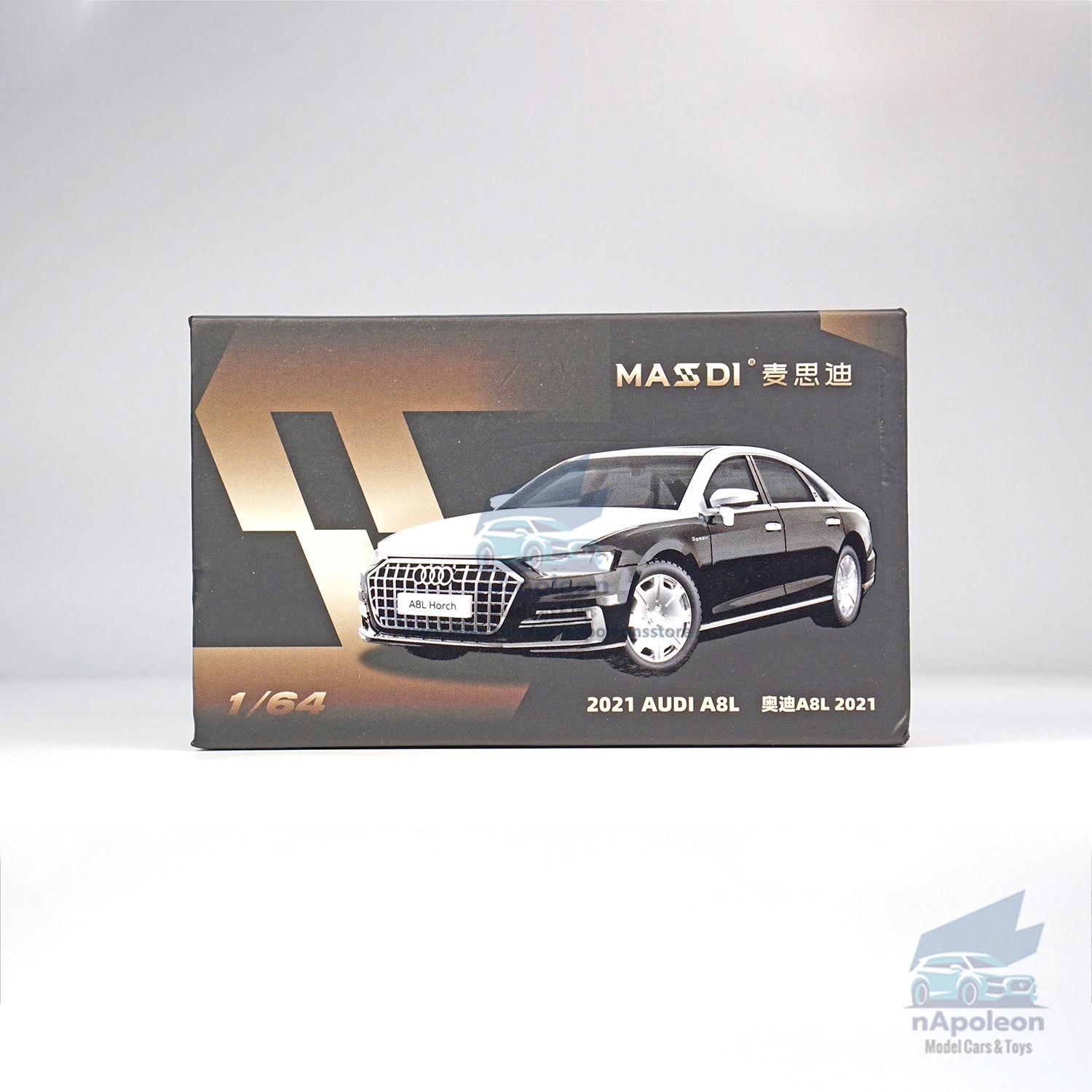 1:64 Audi A8L Horch 2021 Two-Tone Diecast Model Car Kids Gift Collection Display