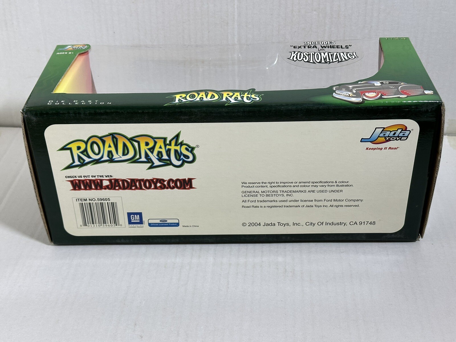 JADA ROAD RATS 1956 CHEVY BEL AIR MATTE BLACK / RED 1:24 DIECAST MODEL #34