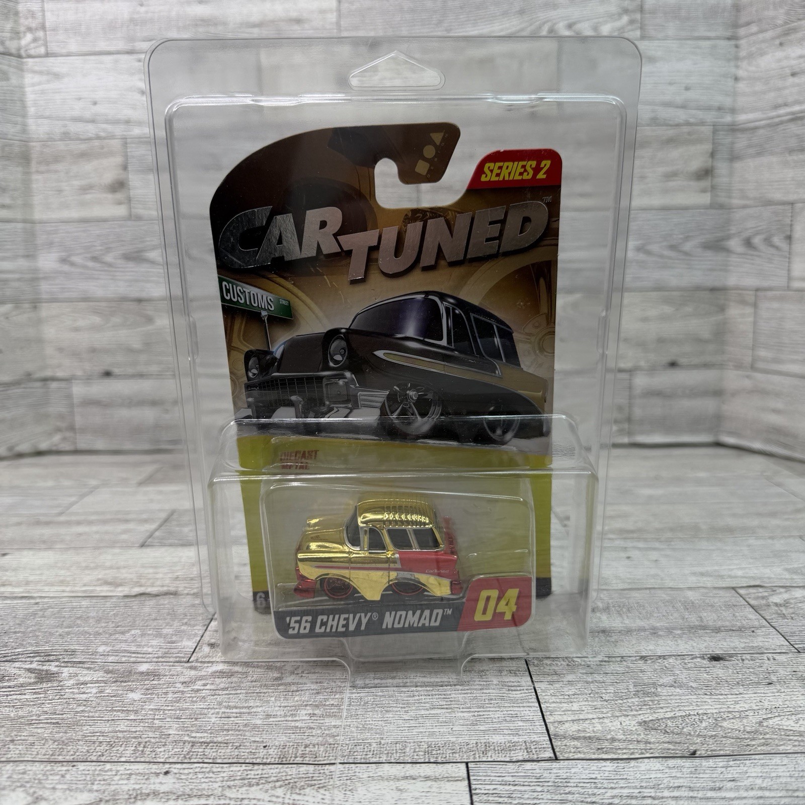 Car Tuned Series 2 ‘56 Nomad Double Dripped Red Bottom Chase Paint Error READ**