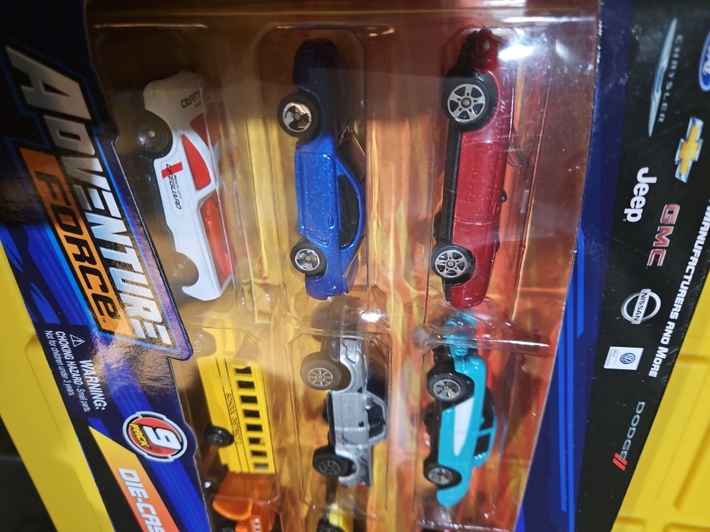 2016 Adventure Force 9-Pack Diecast Cars Multicolor Unopened Box