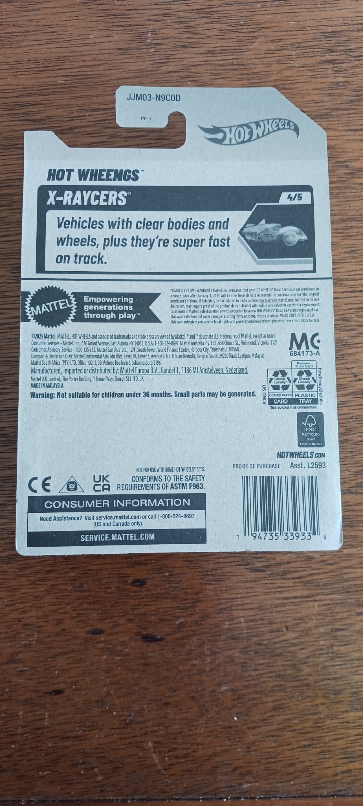 Hot Wheels N.I.P. new in package HOT WHEENGS Regular Treasure Hunt 2026 H.t.f.