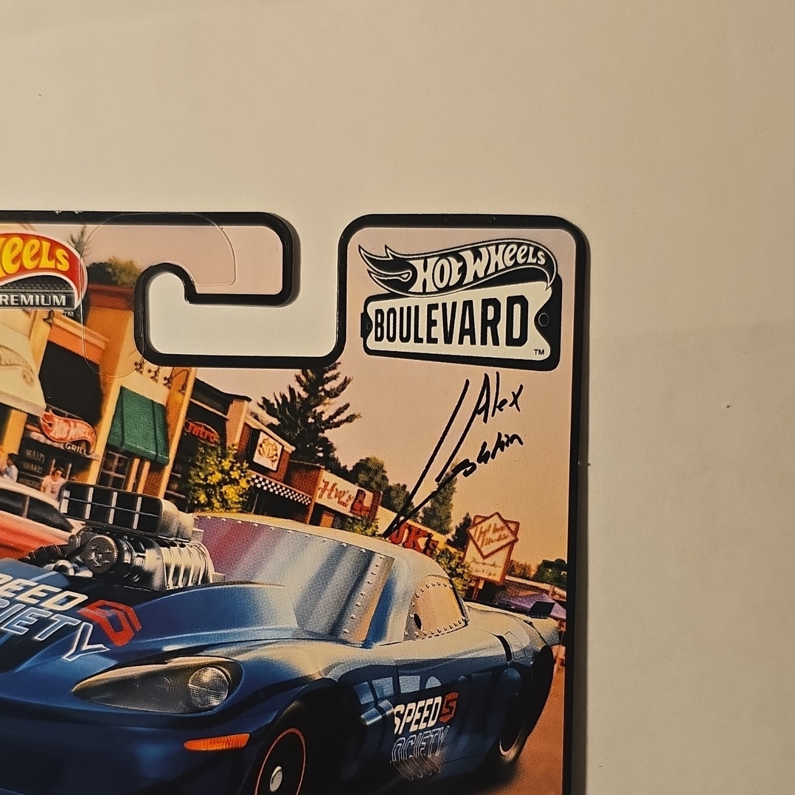 Hot Wheels Boulevard Corvette Z06 Drag Racer Chevrolet Blue Real Riders Metal