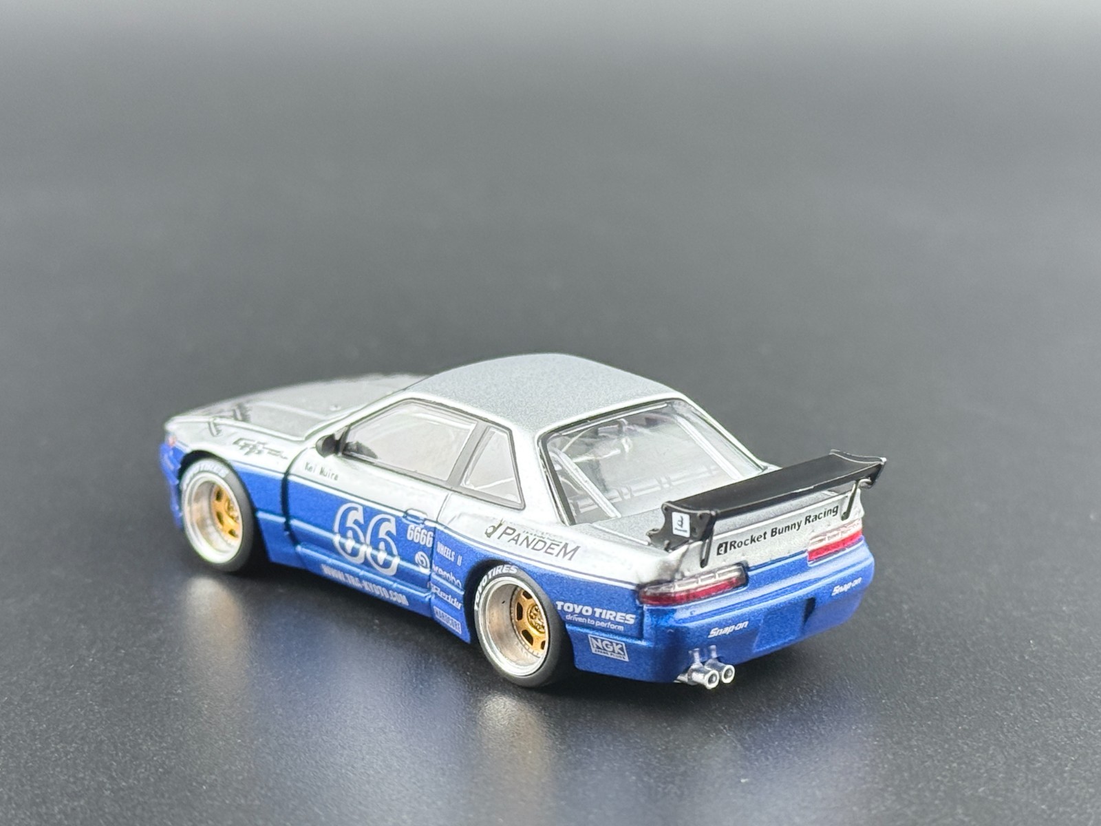 Pop Race Pandem Silvia S13 Moontech Blue 640264 1/64