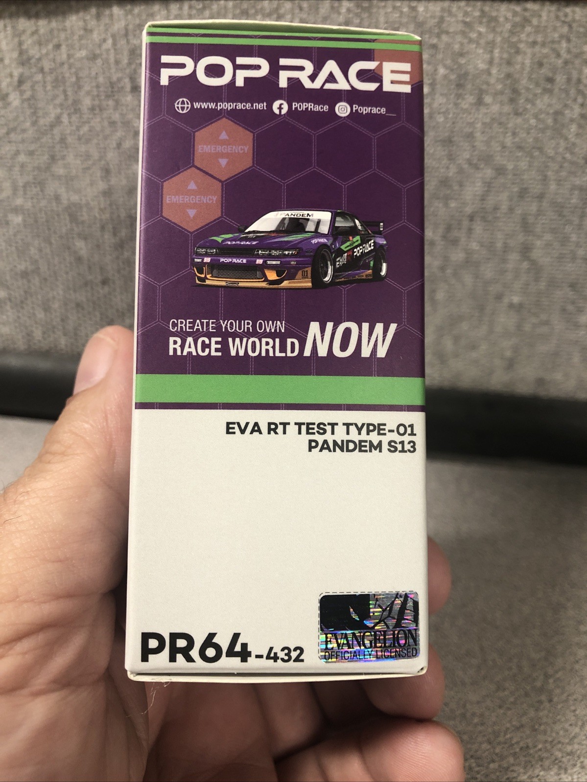 Pop Race 1:64 Factory Sealed EVA RT Test Type-01 Pandem S13 Nissan Silvia #432