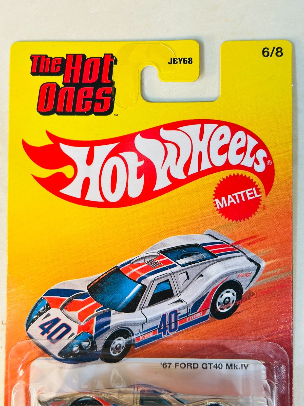Hot Wheels The Hot Ones #6 ’67 Ford Gt40 MK.IV Silver