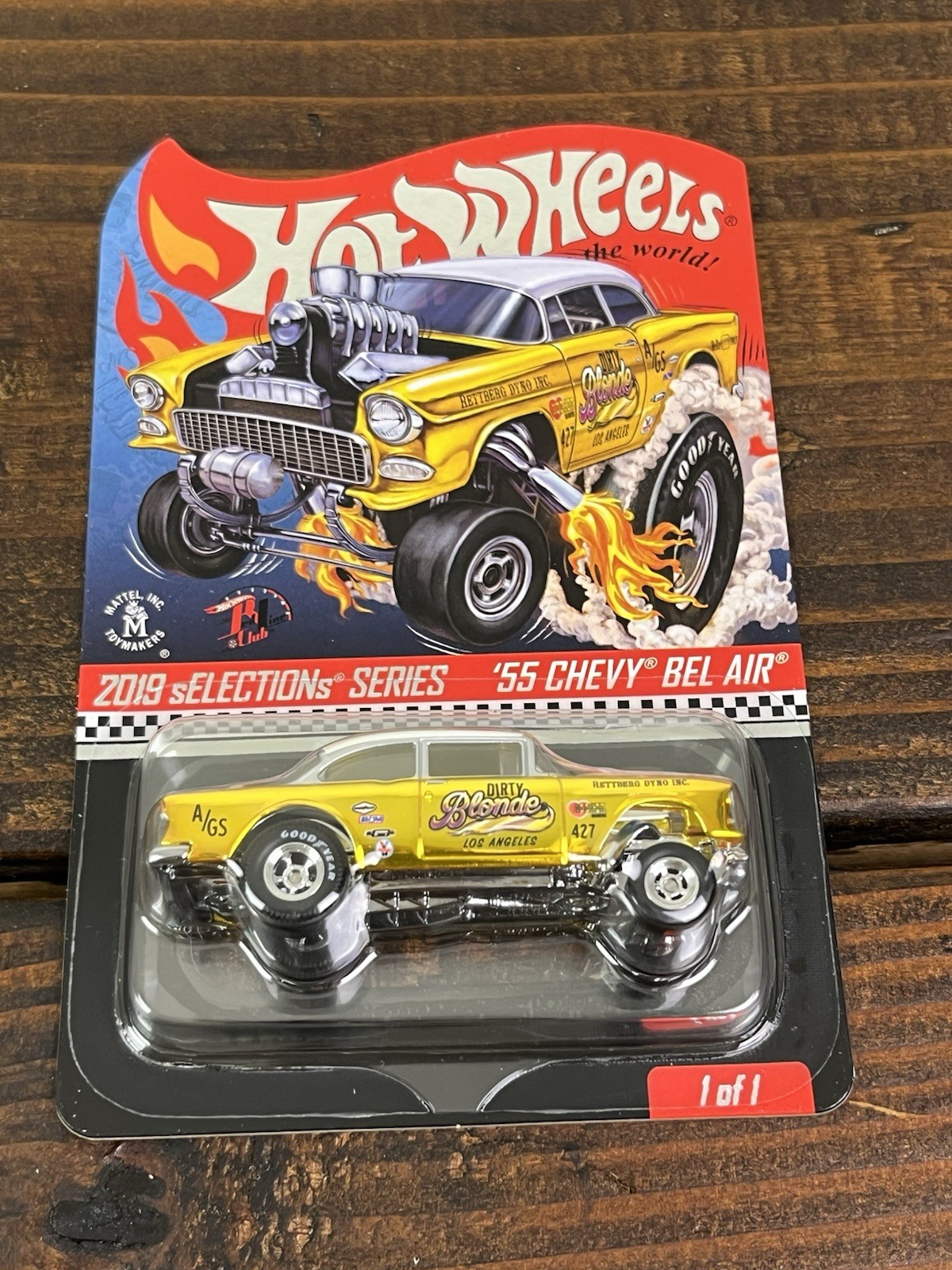 Hot Wheels RLC 2019 Selections Series ’55 Chevy Bel Air Dirty Blonde Gasser