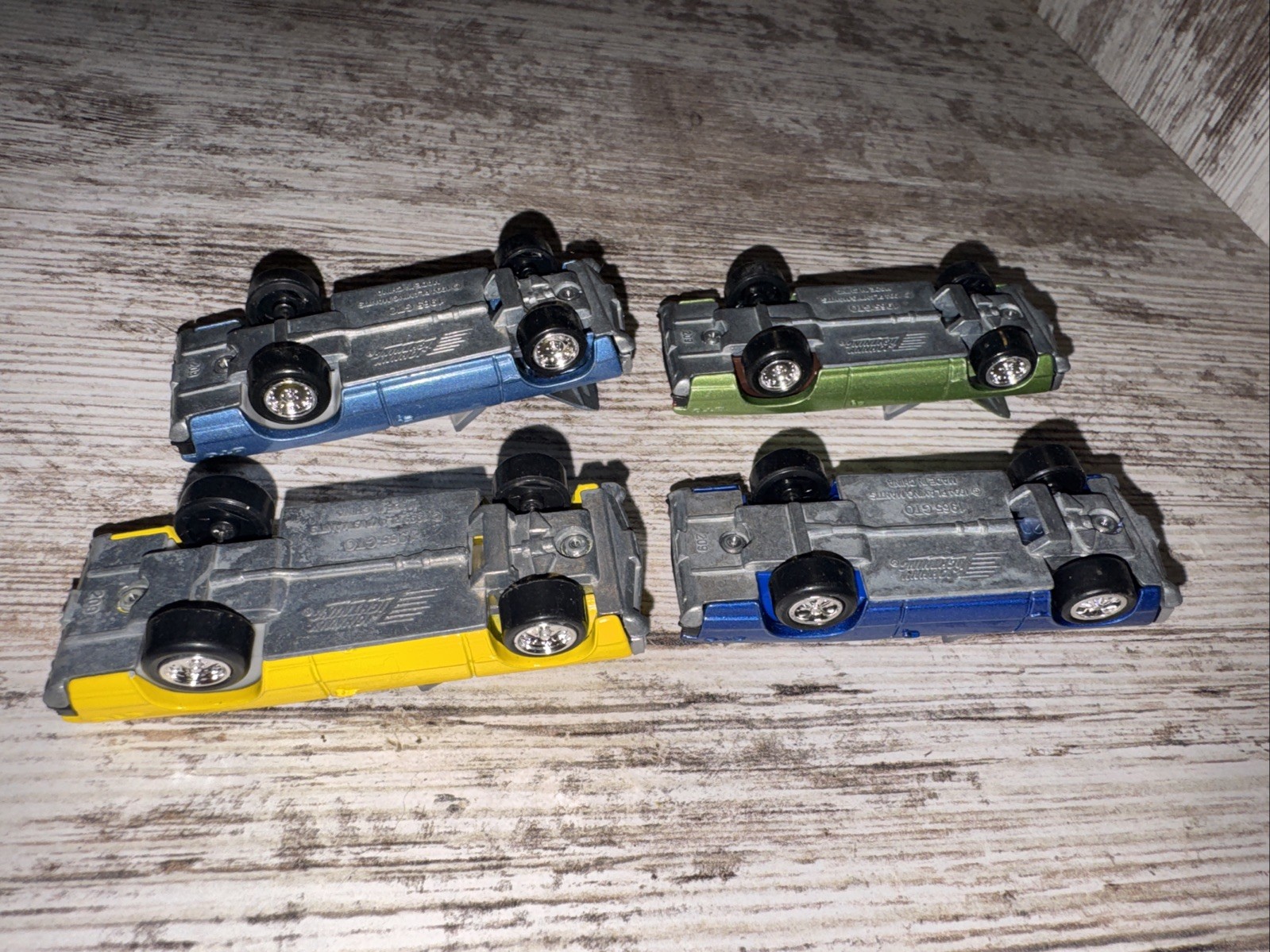Lot Of 4 Johnny Lighting 1965 Pontiac GTO Convertibles Die-cast Loose