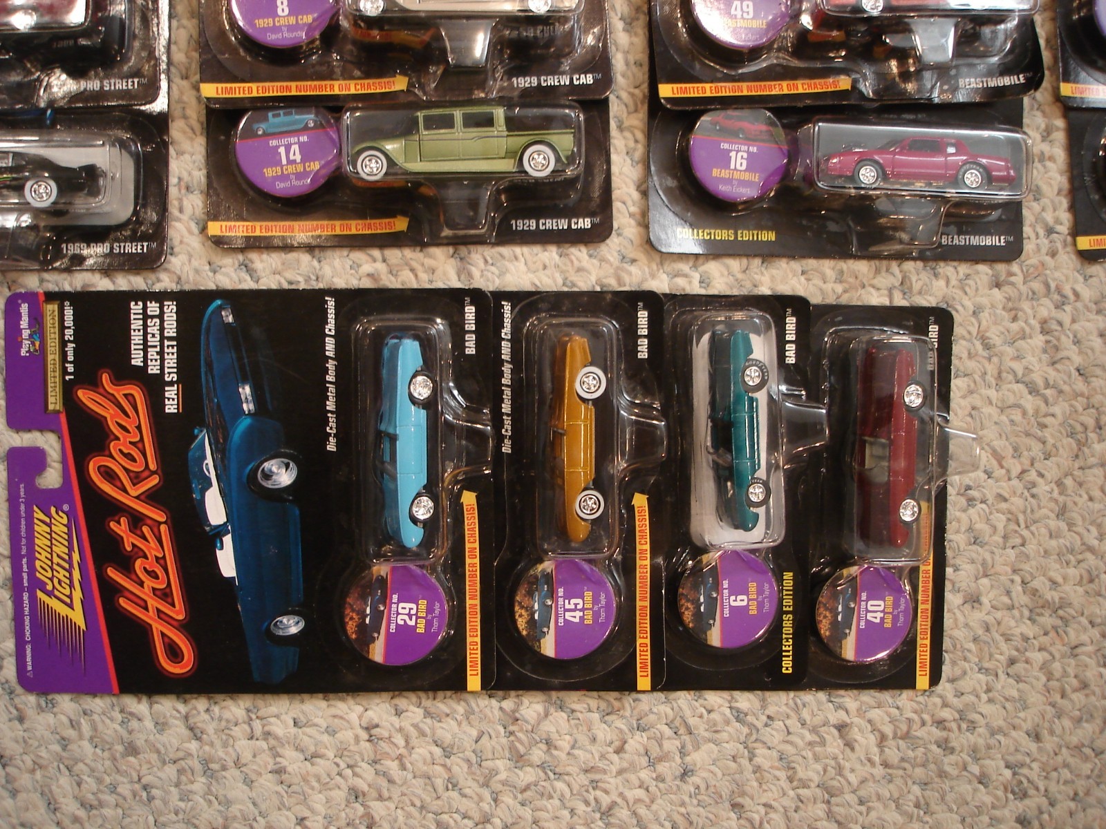 Lot of 36 Johnny Lightning 1997 1/64 Diecast new on card Frankenstude Bad Bird