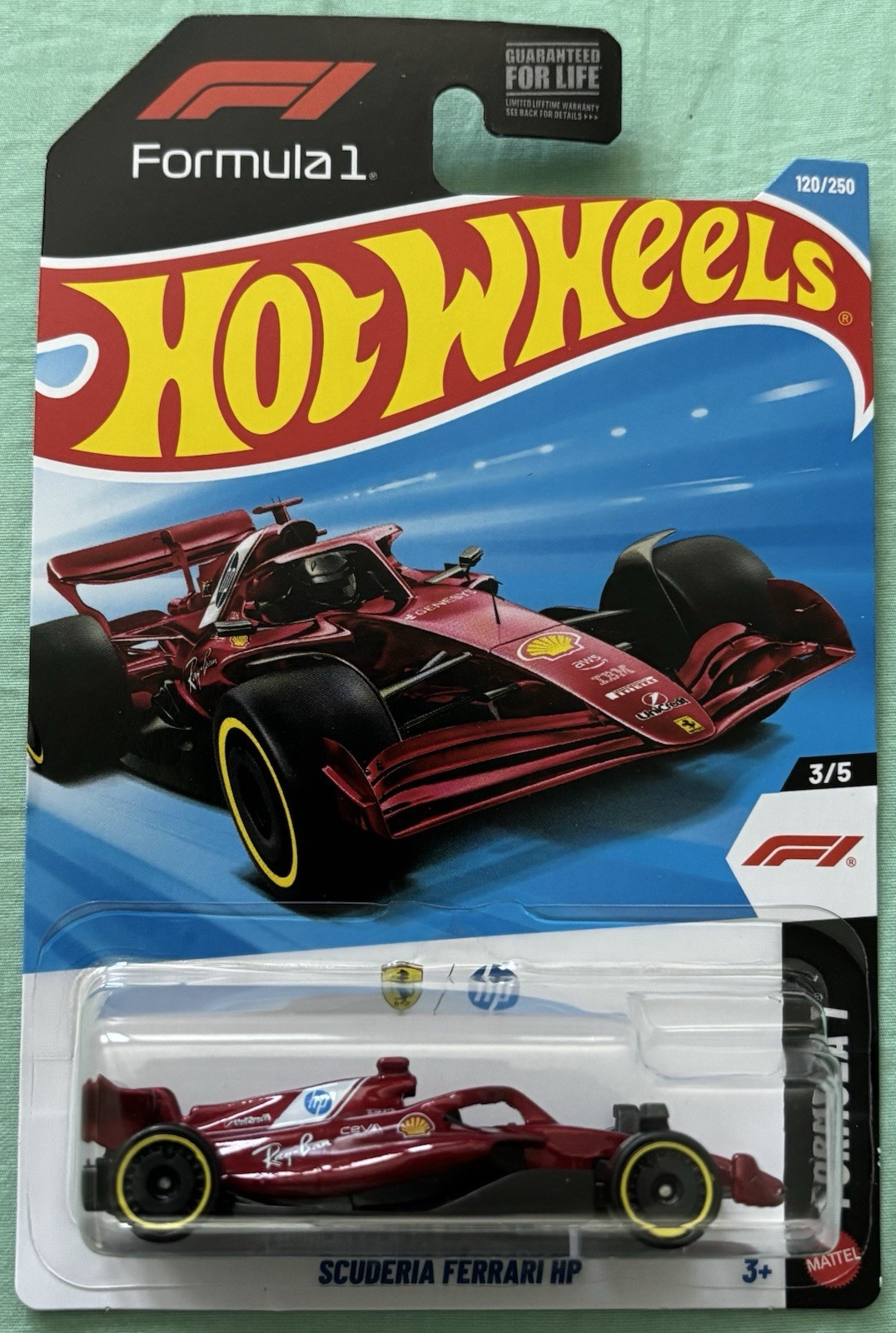 HOT WHEELS TRACK ACES FORMULA 1 RACE CAR SCUDERIA FERRARI HP