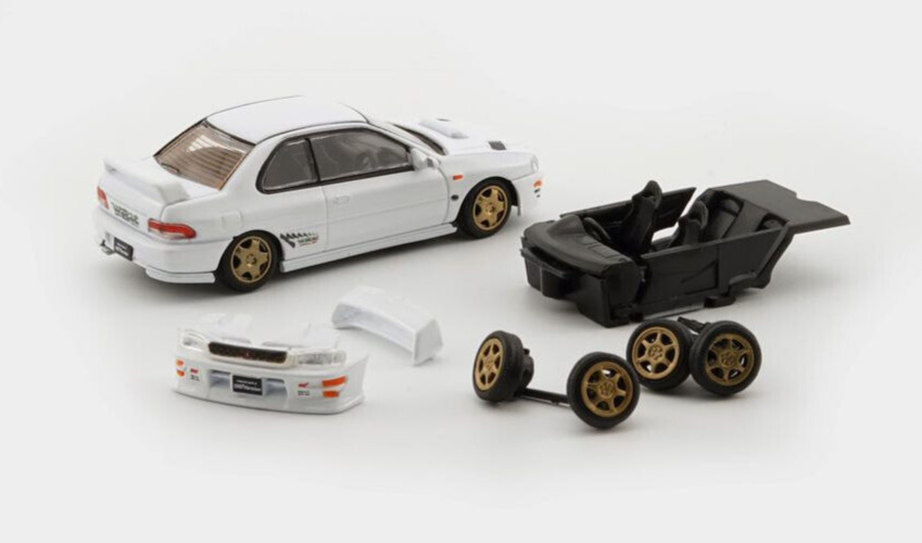 BM Creations Subaru Impreza WRX Type-R 3-6 Gen – White – LHD 1:64 Diecast Car