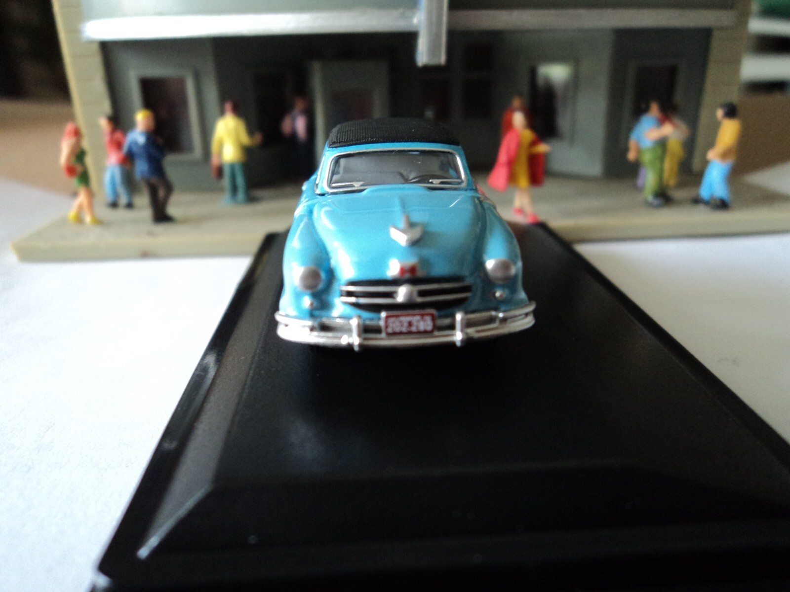 Oxford 1950 NASH Rambler Landau Blue Convertible (Closed) 1/87 HO diecast