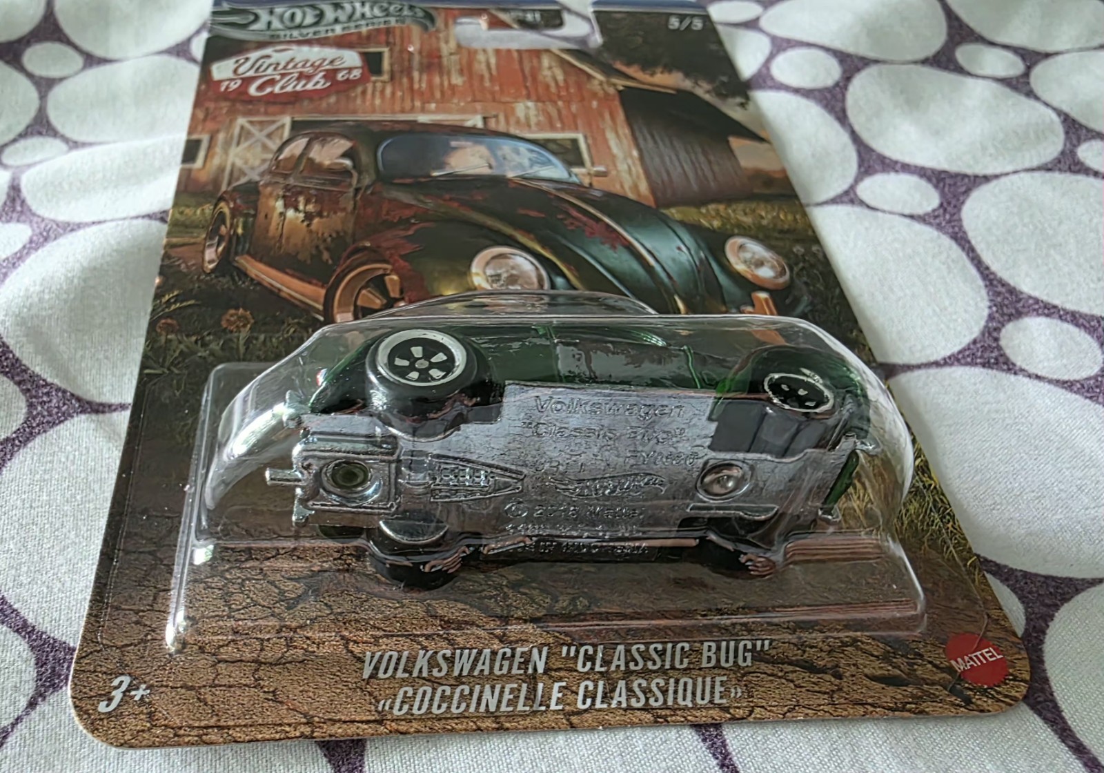 ☀️ Hot Wheels Silver Series Vintage Club Volkswagen Classic Bug Chase ☀️