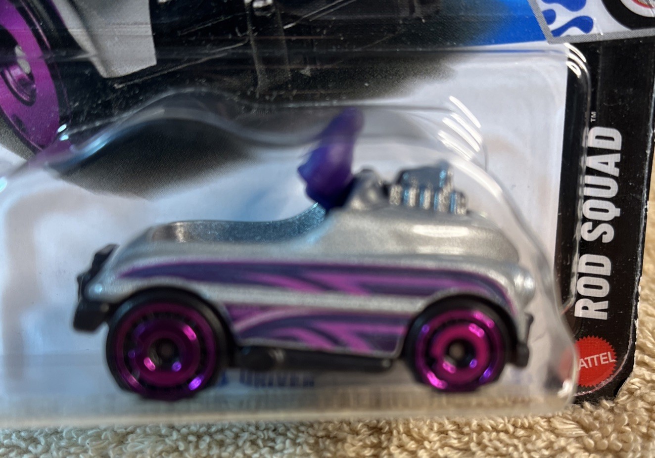 🚗2026 Hot Wheels, Pedal Driver, Silver / Purple ROD SQUAD🚗 Free shipping