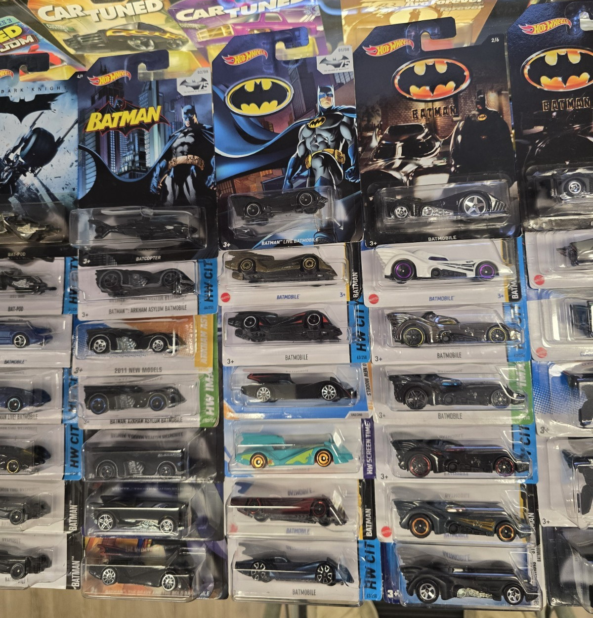 Hot Wheels Batman Batmobile The Bat Batcopter Tumbler Tooned Bat-pod Lot