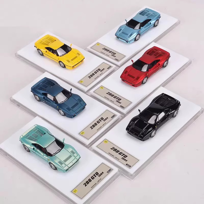 1:64 DMH Rosso Corsa (Red) 1984 288 GTO Racing Sports Model Diecast Resin Car