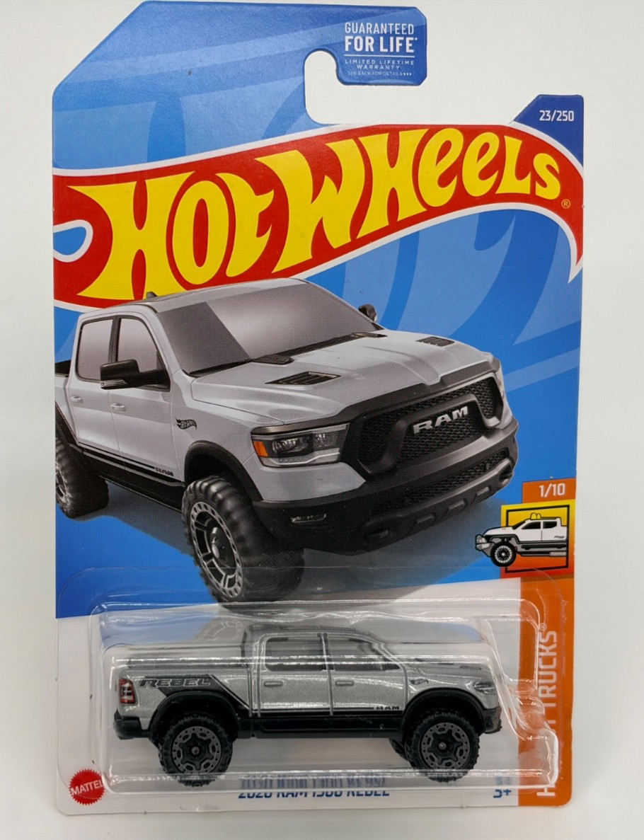 Hot Wheels 2022 HW Hot Trucks~Ram 1500 Rebel, Mazda Repu, Chevy Silverado 1:64