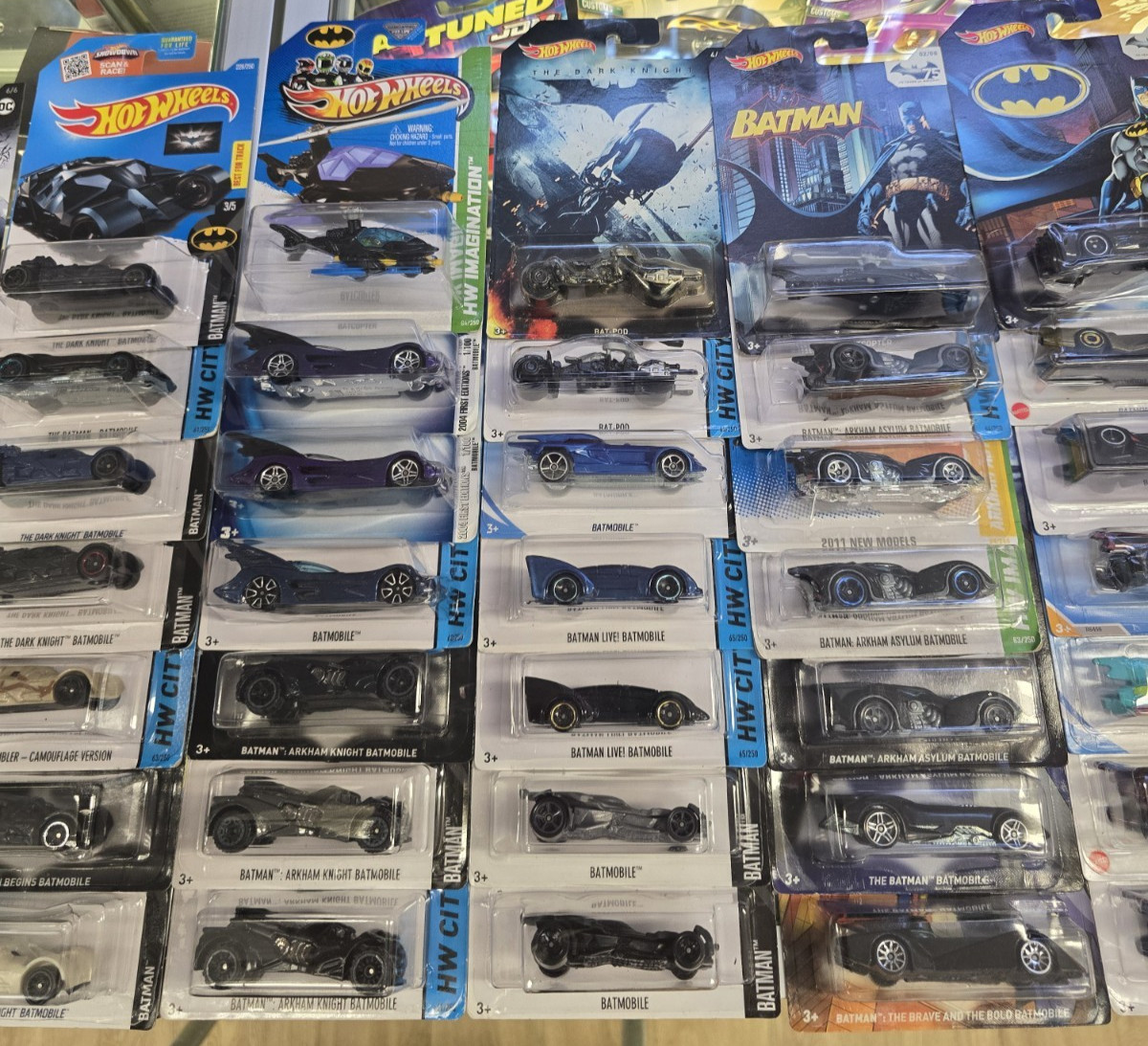 Hot Wheels Batman Batmobile The Bat Batcopter Tumbler Tooned Bat-pod Lot