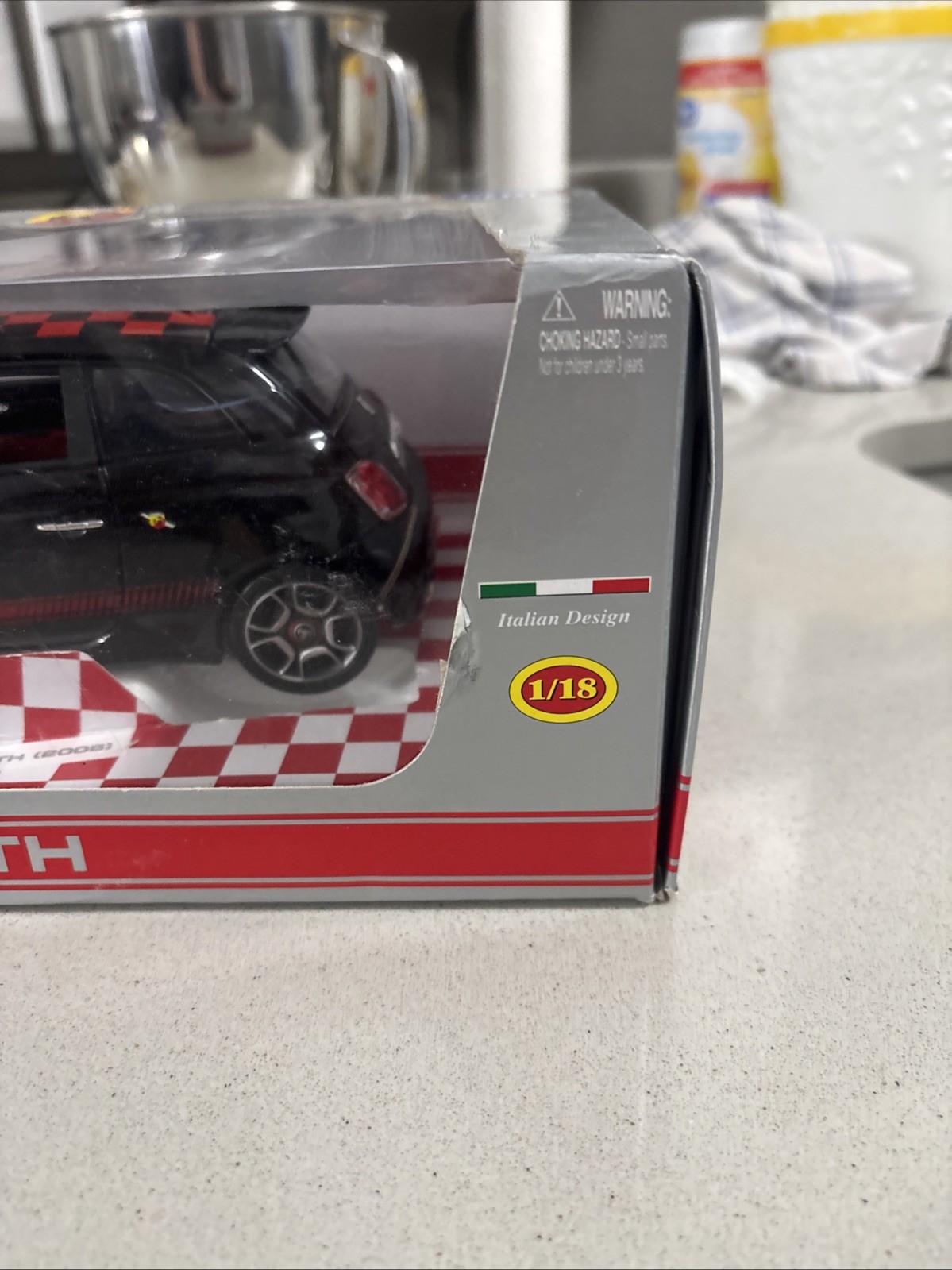 1/18 Abarth 500 ABARTH500 Dealer Officially Licensed Black 2008