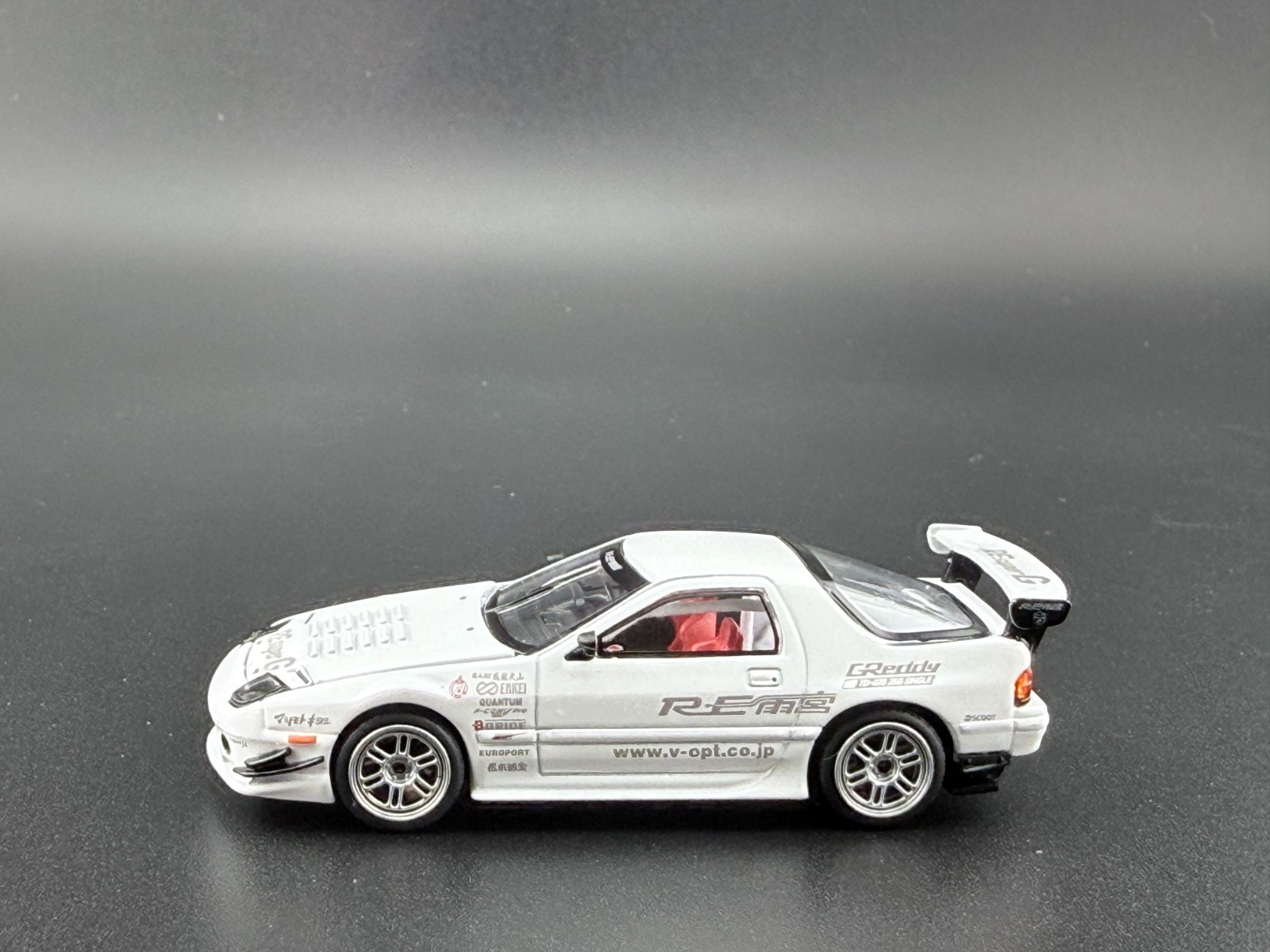 Pop Race Mazda RX7 FC3S RE-Amemiya White 640260 1/64
