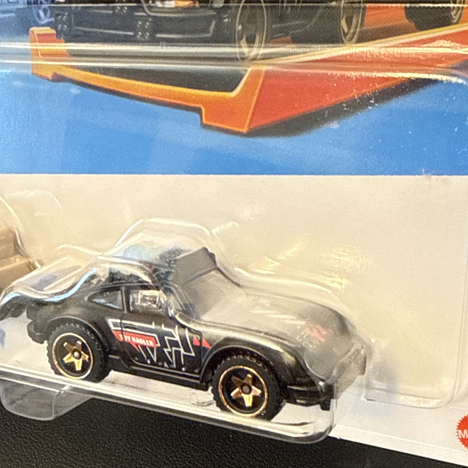 Hot Wheels Track Fleet Porsche 911 Off-Roader Lot Of Two Black & Tan Set