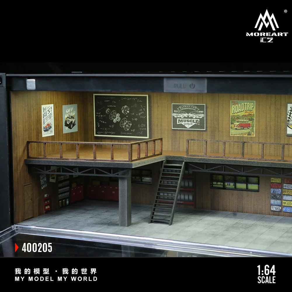 More Art 1:6 Container Repair Shop Lighting Diorama, Light Version Diorama for D