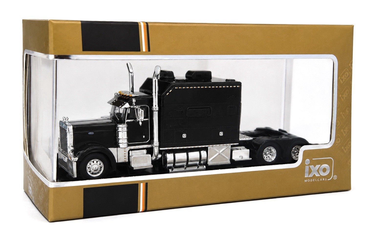 IXO MODELS 2002 PETERBILT 379 CUSTOM SLEEPER BLACK 1:64 SCALE