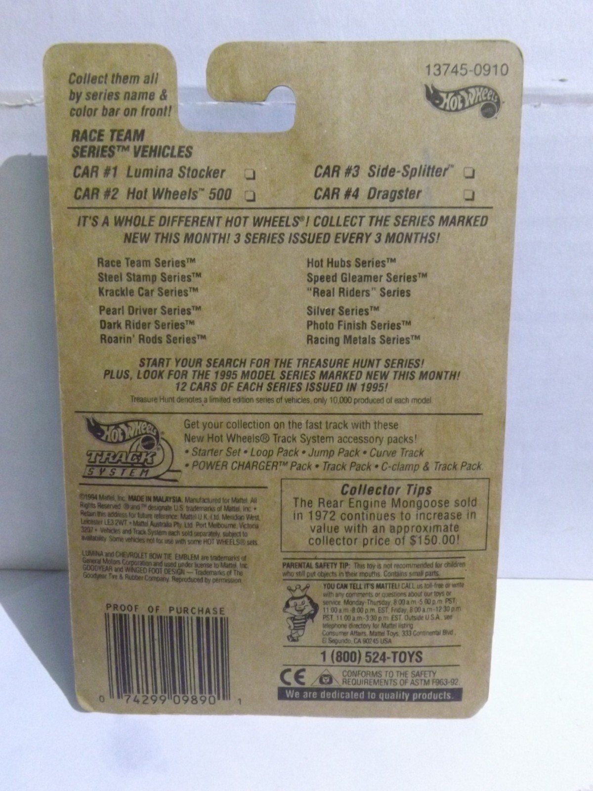 1995 Hotwheels Race Team Series Variation Lumina Stocker With Pontiac Front End