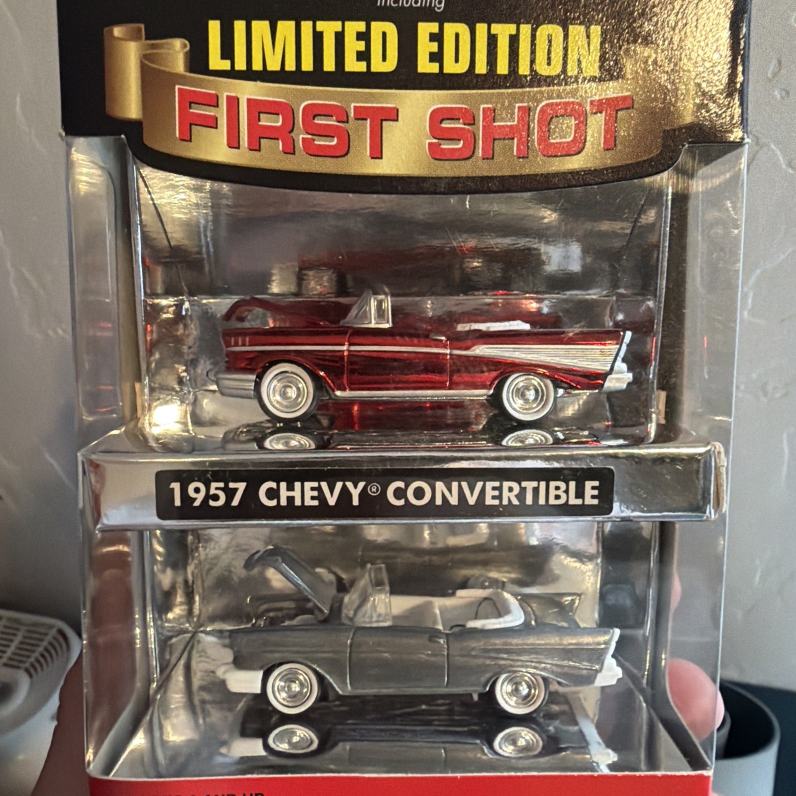 1957🏆Chevy Bel Air🏆Convertible First Shot 1/64 Diecast Limited Edition