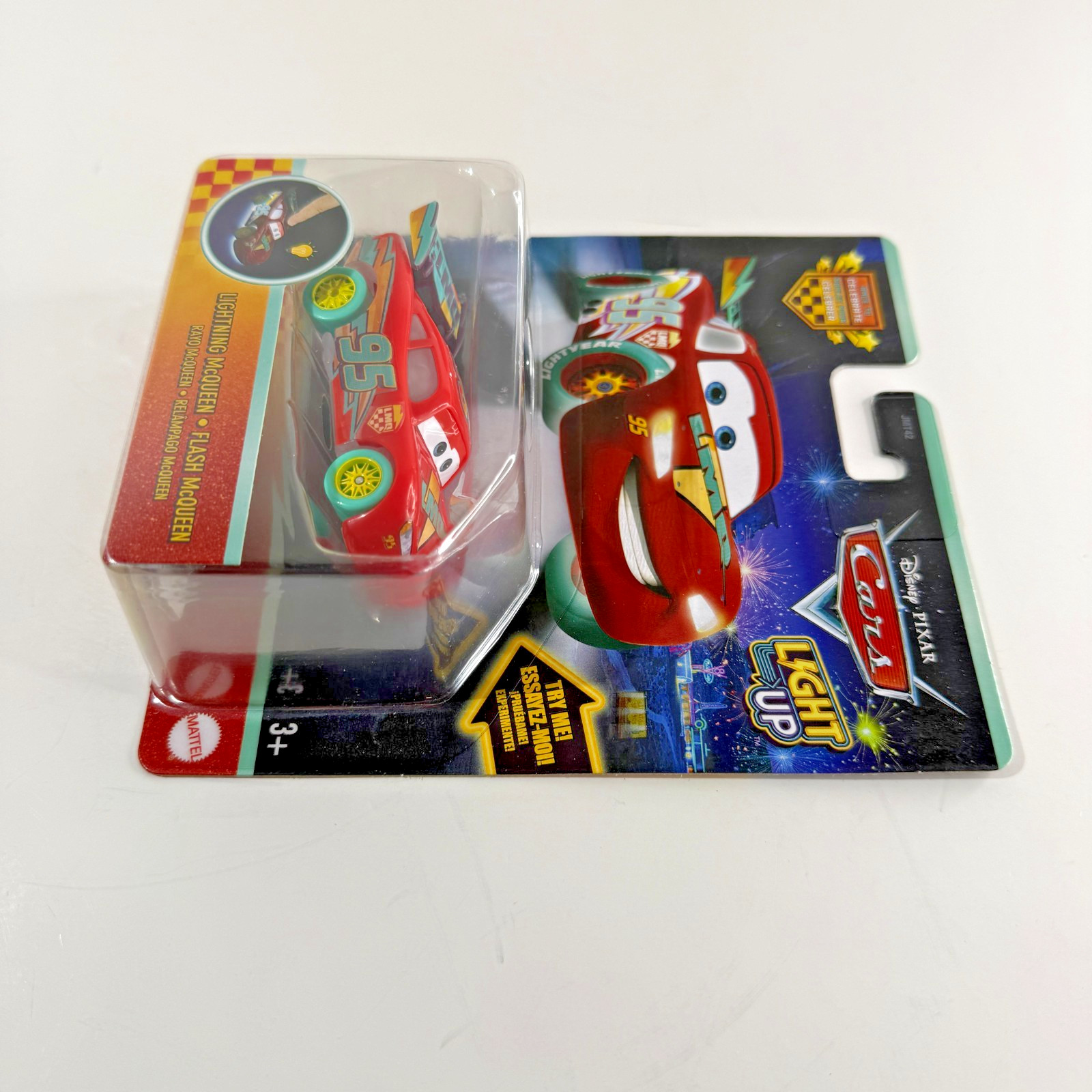 Disney Pixar Cars Light Up Lightning McQueen Race To Celebrate Mattel New 2026