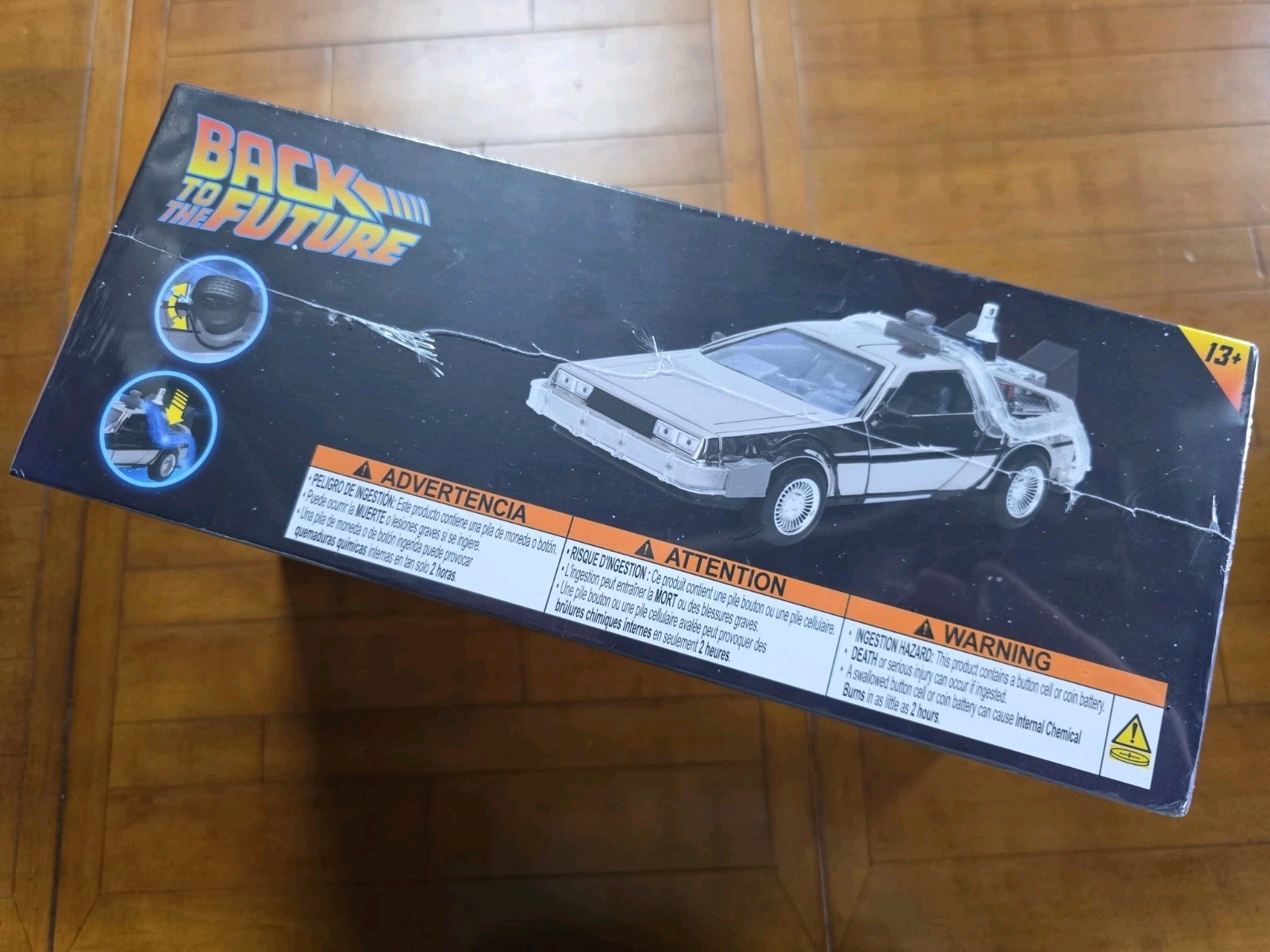 Jada 1:24 Back to the Future DeLorean Time Machine Chrome 40th Anniversary