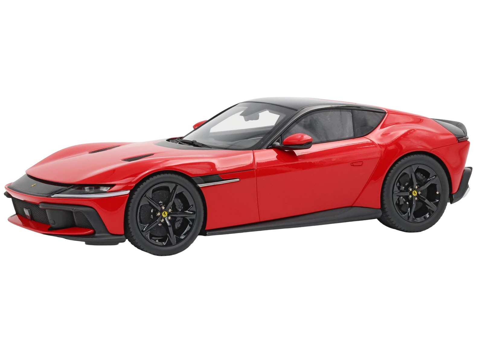 FERRARI 12CILINDRI ROSSO CORSA RED & DISPLAY CASE 1/18 MODEL CAR BY BBR P18248 A