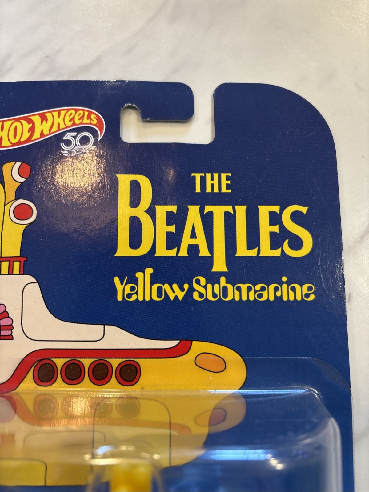 Hot Wheels 50th Anniversary Premium The Beatles Yellow Submarine 1/64 scale
