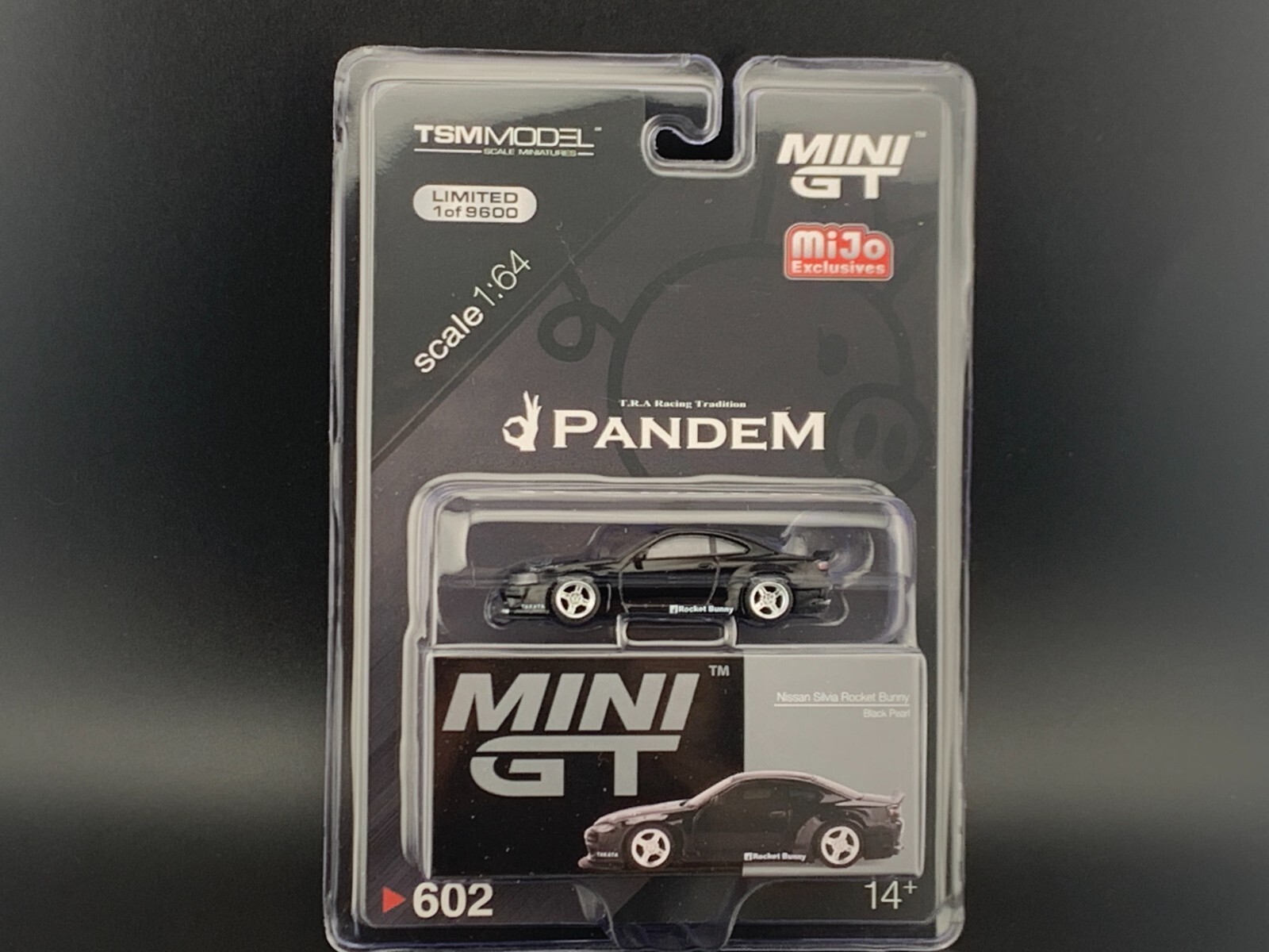 Mini GT Nissan Silvia S15 Rocket Bunny Black Pearl RHD MGT00602 1/64
