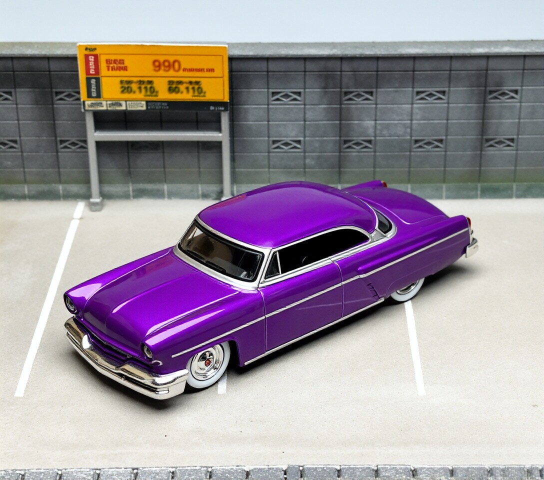 MINIGT 1:64 Purple 1954 Capri Hot Rod Classic Model Diecast Metal Car