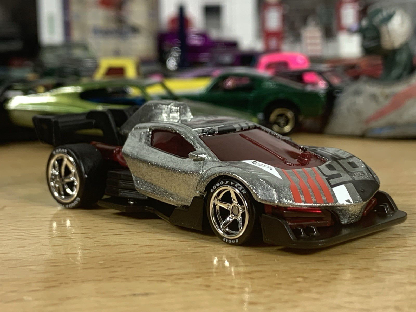 Hot Wheels Punk Rod Zamac Custom Wheel Swap