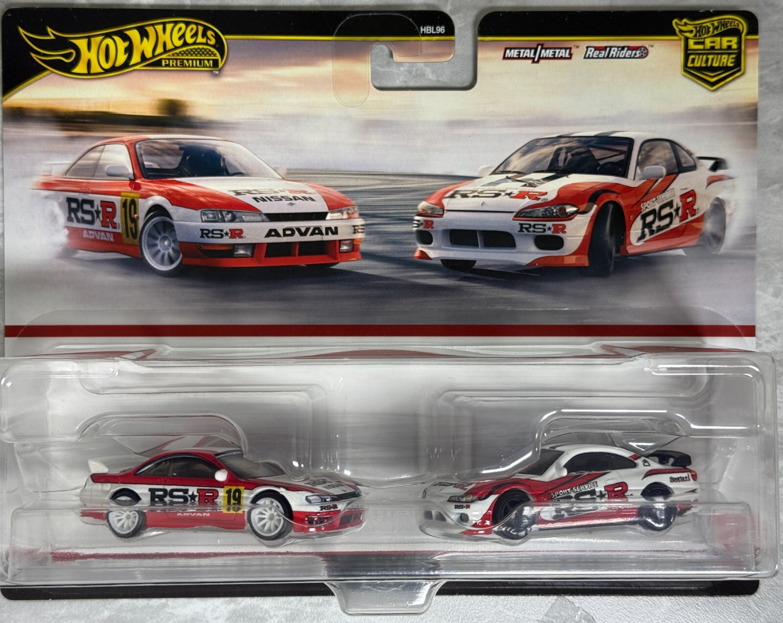 Hot Wheels Premium Car Culture Twin 2 Pack Nissan 240SX S14 & Nissan Silvia S15