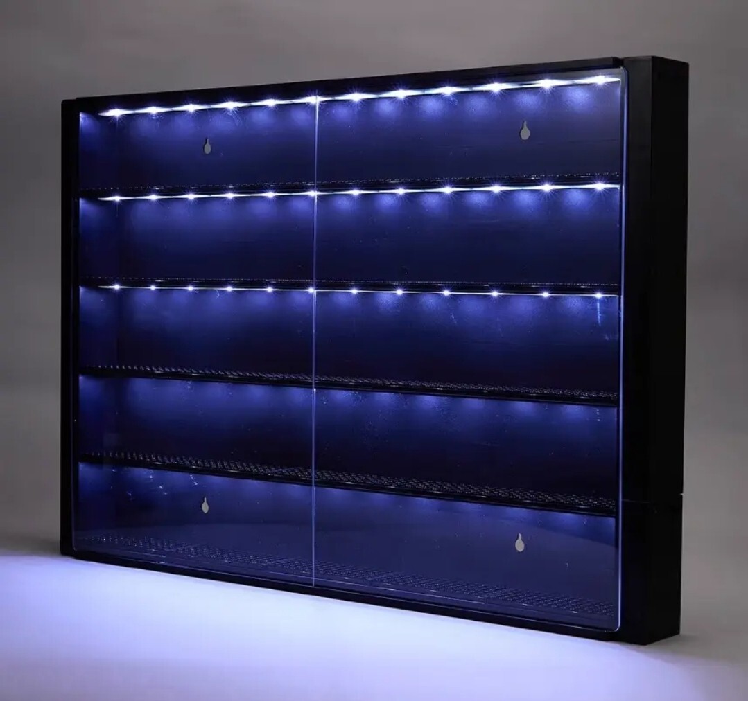 LED Display Case suitable for Mini GT Wall Cabinet 1/64 Scale Diecast Model Car