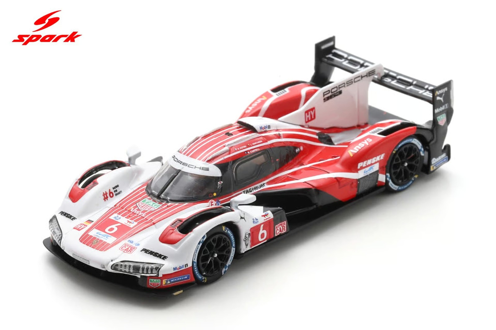 Spark Porsche 963 #6 – Porsche Penske – 2025 24Hrs Le Mans 1:64 Car 64S064
