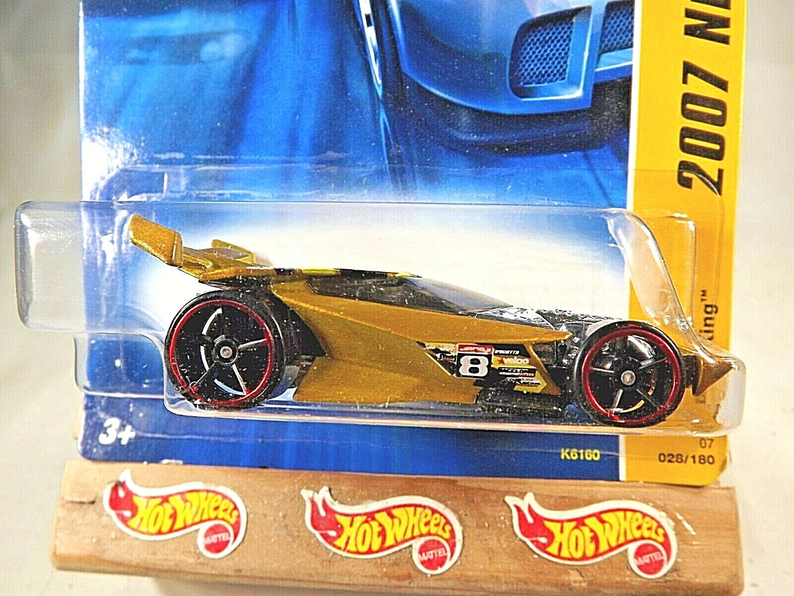 2007 Hot Wheels #28 New Models 28/36 DRIFT KING Gold Variation w/Black OH5 Spoke