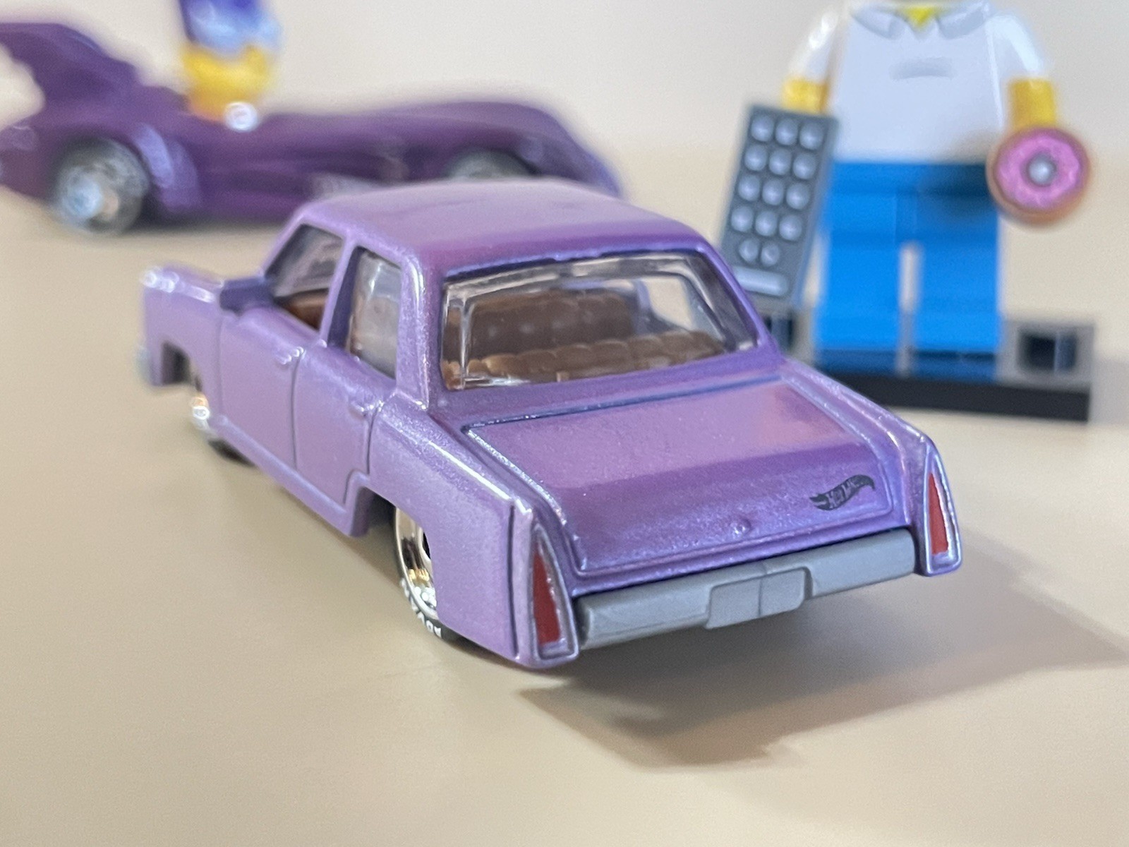 Hot Wheels The Simpsons Family Car CUSTOM + CUSTOM Bartmobile
