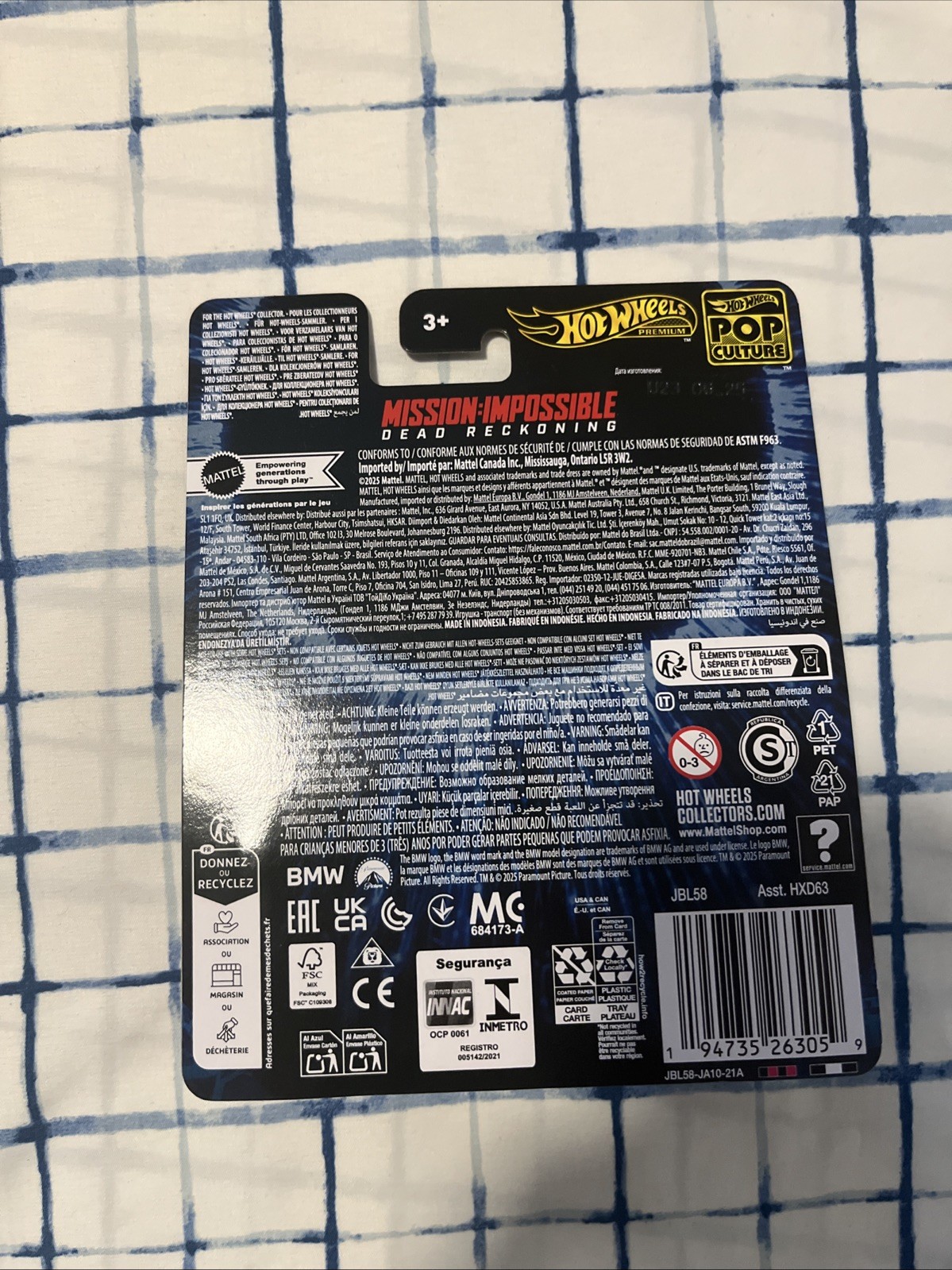 Hot Wheels BMW M5 2021 Mission Impossible Dead Reckoning HXD63-956L 1/64