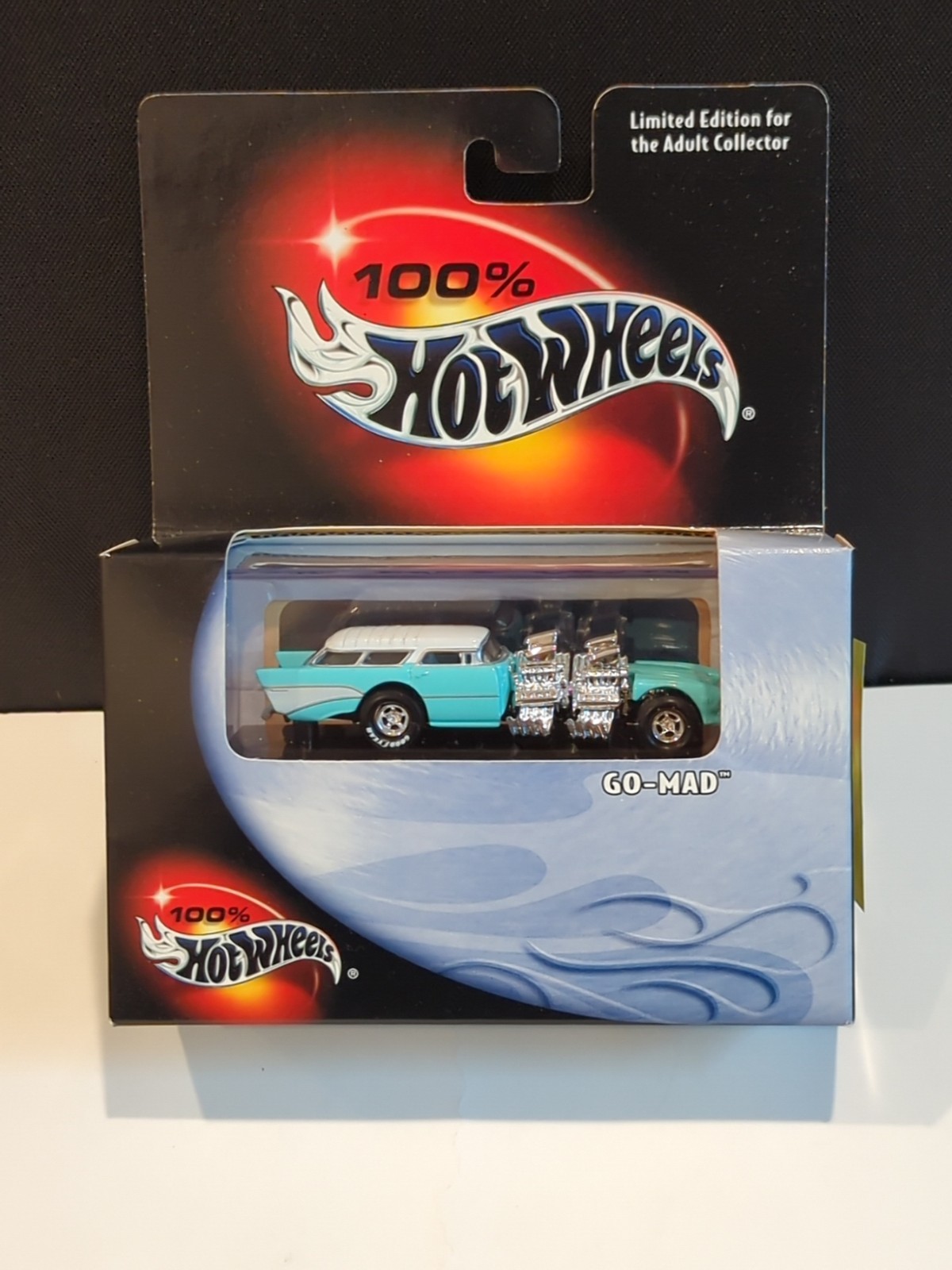 100% Hot Wheels BLACK BOX 1957 Chevy GO Mad Nomad Dragster Funny Car Aqua