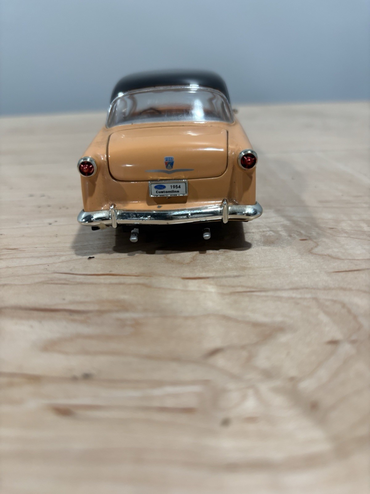 ARKO PRODUCTS 1954 Ford Customline Diecast Car Tan/Black Roof, Opening Doors