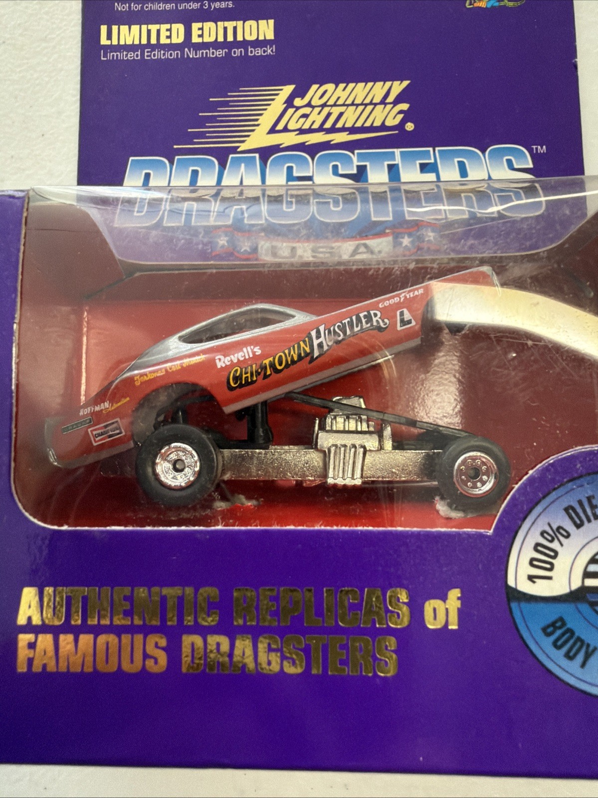 JOHNNY LIGHTNING 1996 DRAGSTERS USA CHI TOWN HUSTLER CHARGER FUNNY CAR 0918/4800