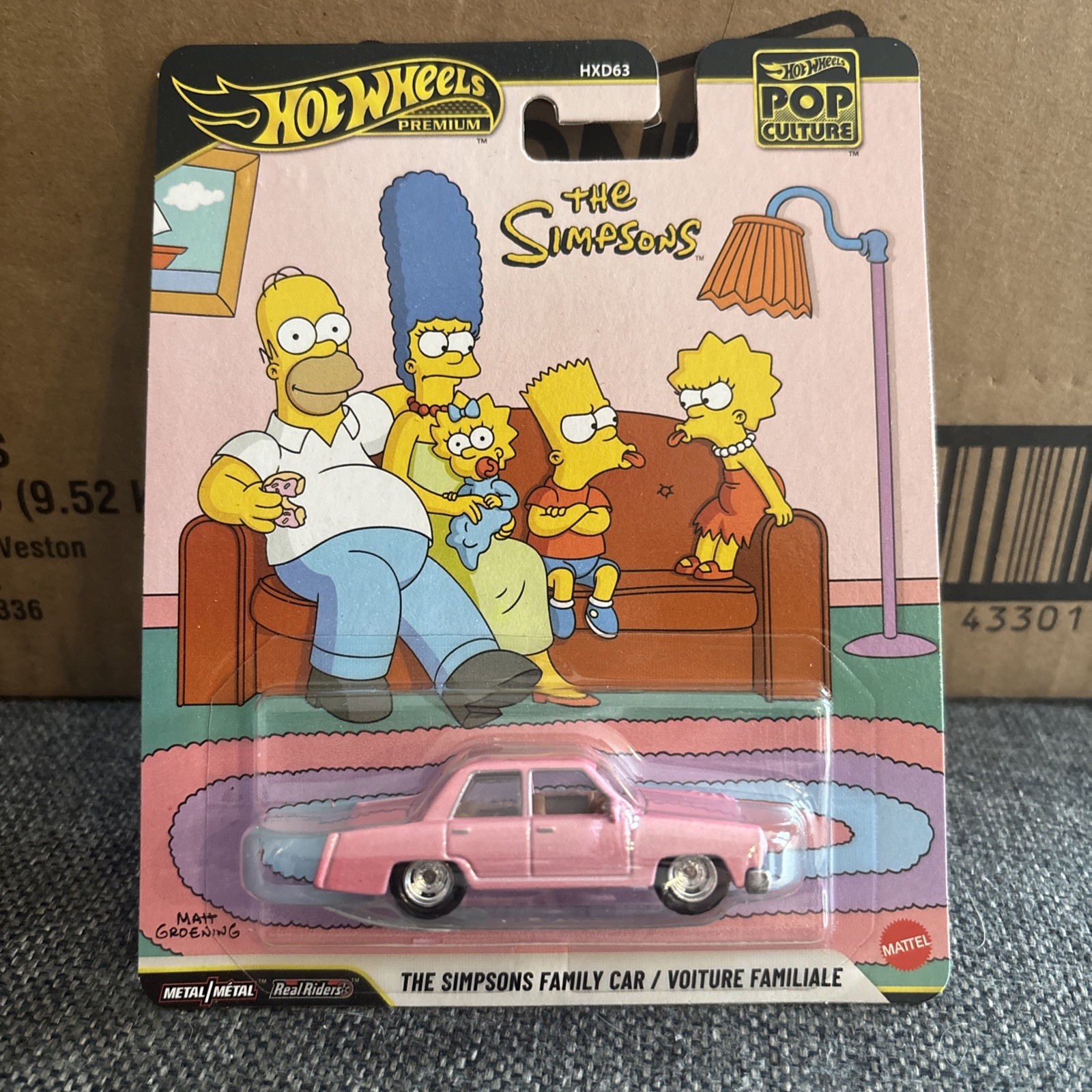 Hot Wheels 2026 Premium Pop Culture The Simpsons Family Car