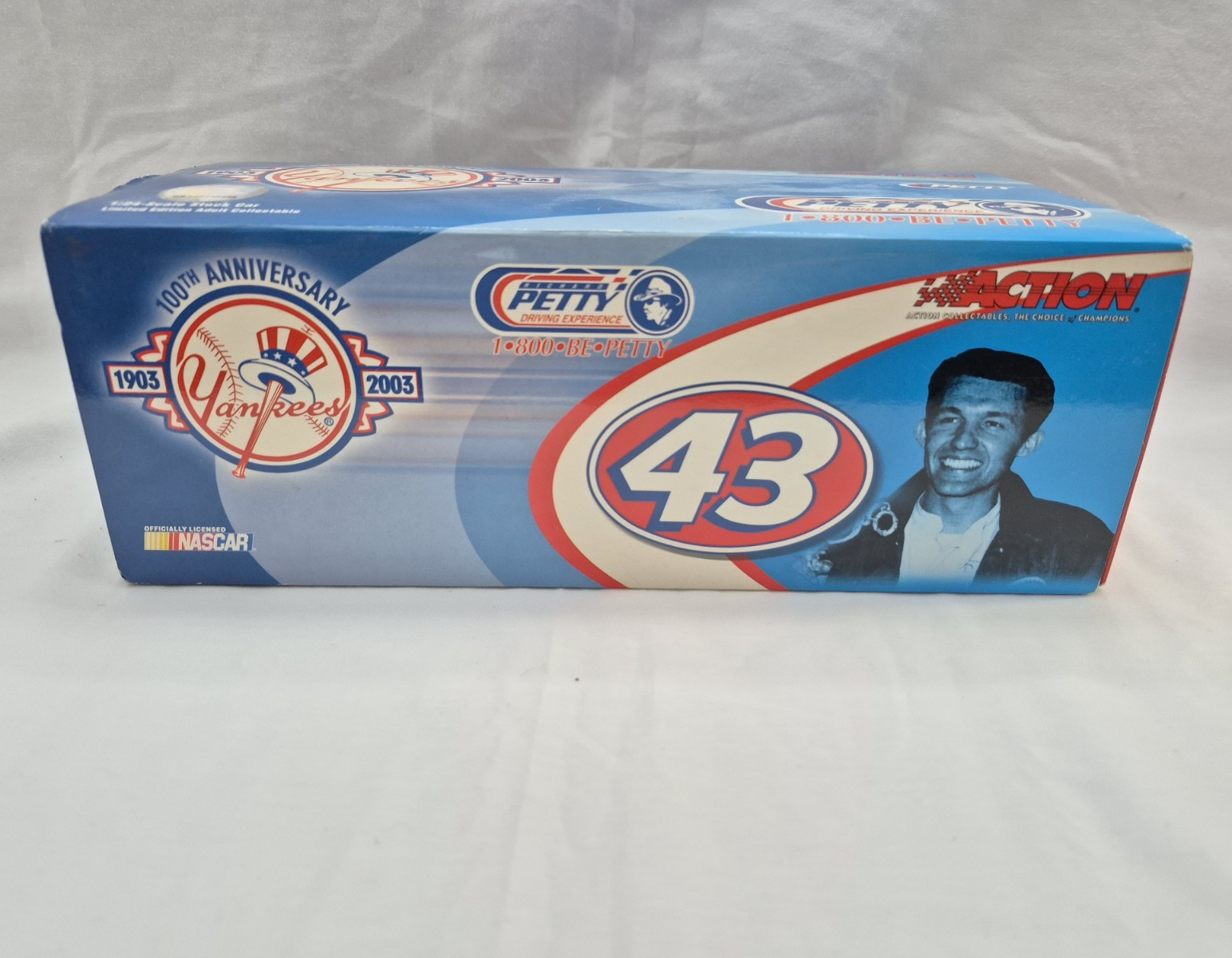 Autographed 2003 Richard Petty Yogi Berra #43 #8 NY Yankees 100th Anniversary