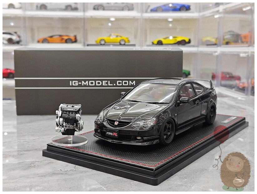 IG 1/18 Honda civic DC5 TYPE R Honda INTEGRA JDM Resin Car Model Diecast Gifts