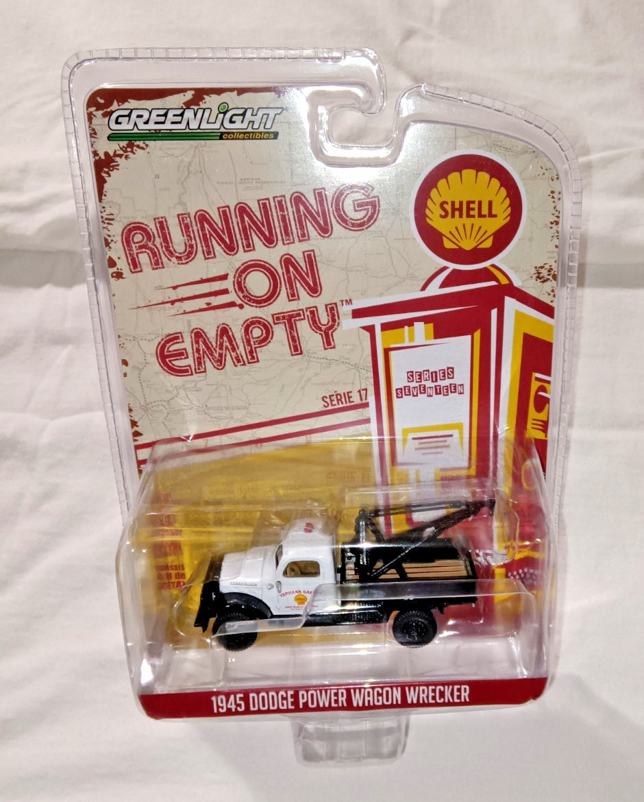 1:64 1945 SHELL OIL DODGE POWER WAGON WRECKER COMPLETELY OUT OF PTODUCTION NEW!!