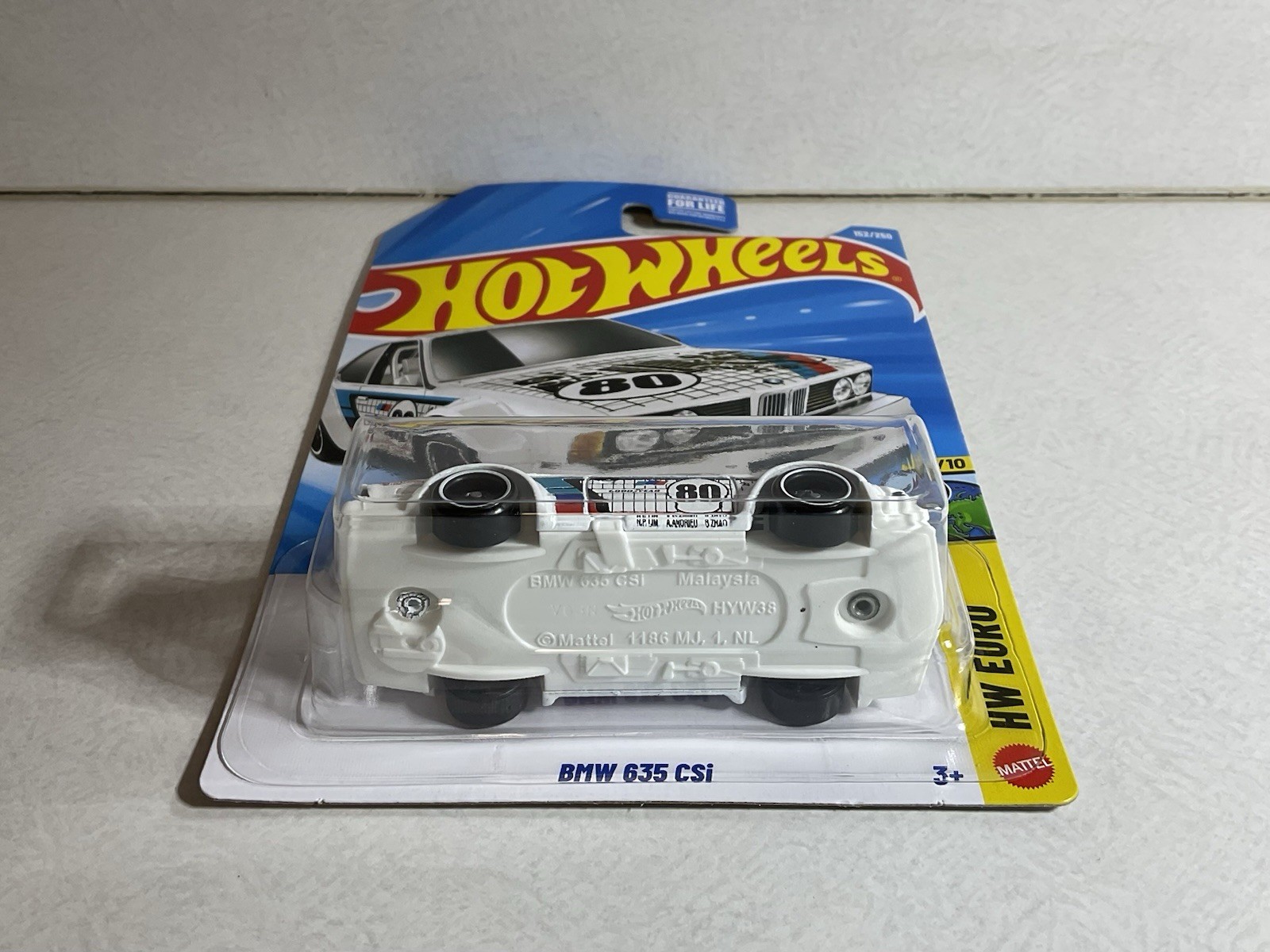 2026 Hot Wheels BMW 635 CSi (152/250) WHITE – HW Euro #7/10